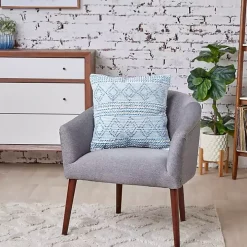 Blue Geometric Stella Throw Pillow