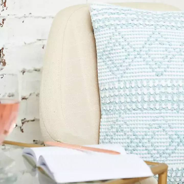 Blue Geometric Stella Throw Pillow