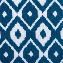 Blue Ikat Outdoor Tablecloth with Zipper