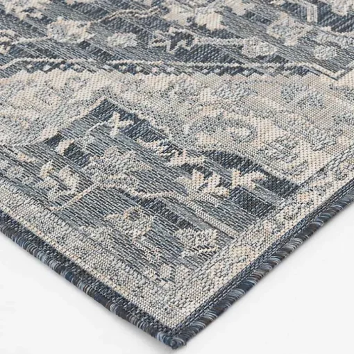 Blue Medallion Lava Indoor/Outdoor Area Rug, 7x9