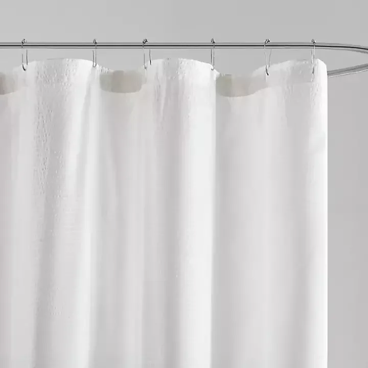 Blue Ombre Seersucker Shower Curtain