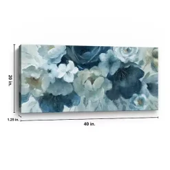 Blue on Blue Giclee Canvas Art Print, 40x20 in.