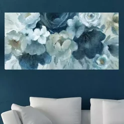 Blue on Blue Giclee Canvas Art Print, 40x20 in.
