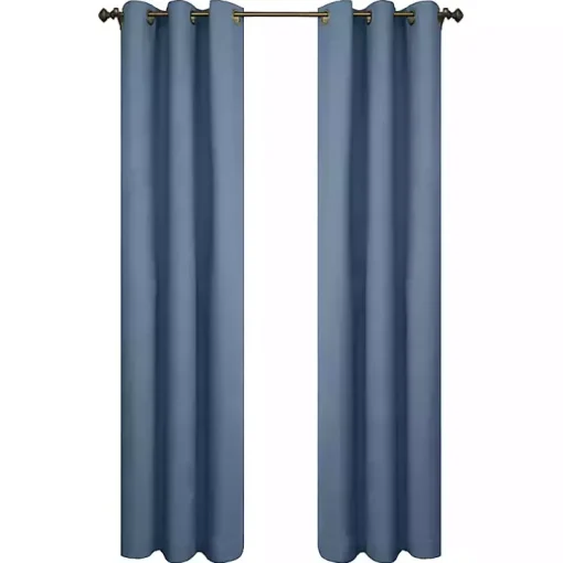 Blue Room Darkening Curtain Panel Set, 95 in.