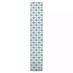 Blue Scallop Seashells Table Runner, 72 in.