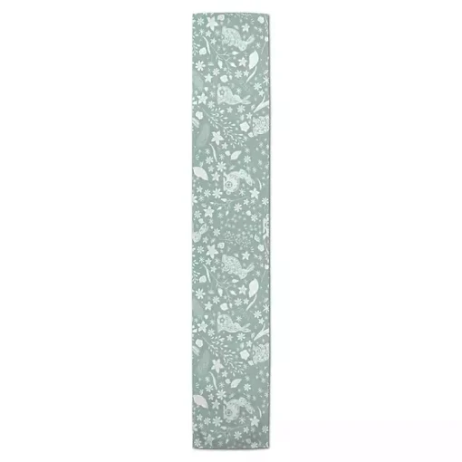 Blue Scandinavian Bunny Table Runner, 72 in.