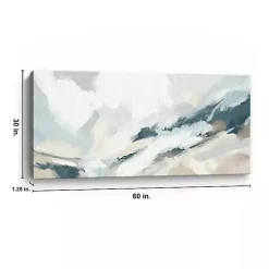 Blue Seaside Abstract Canvas Art Print