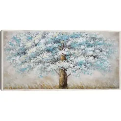 Blue Solitude Framed Canvas Art Print