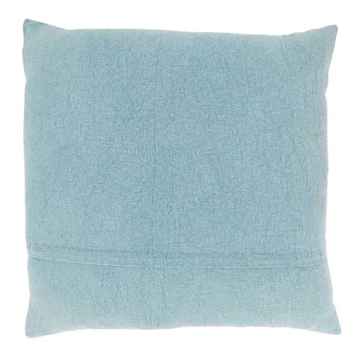 Blue Stonewashed Oceanic Starfish Throw Pillow