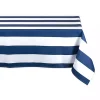 Blue Stripe Outdoor Table Cloth, 84 in.