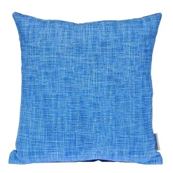 Blue Textured Velvet Pillow