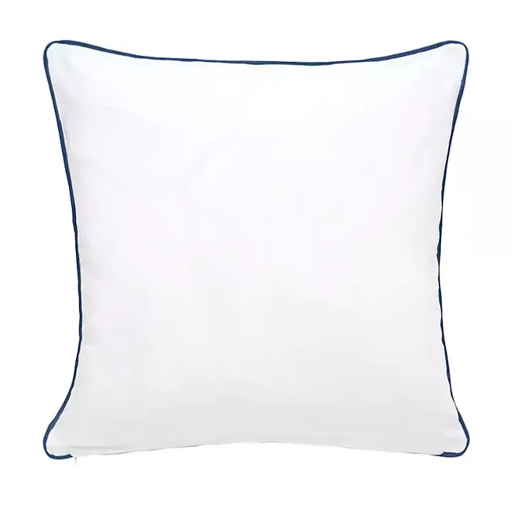 Blue Turtle Embellished Pillow