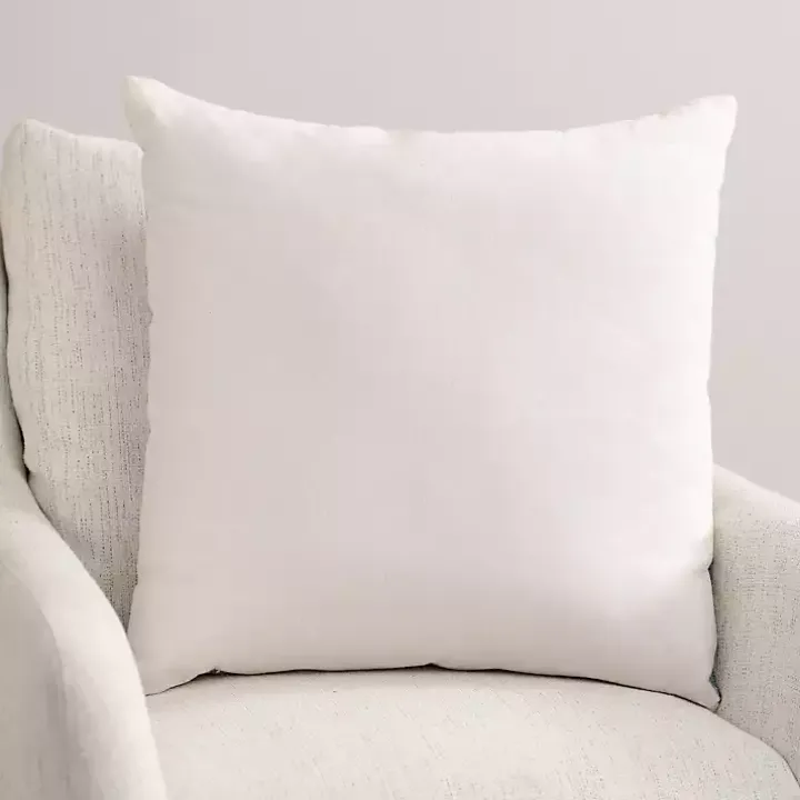 Blue Washed Ikat Pillow, 22 in.