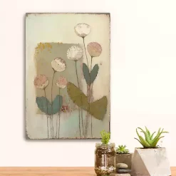 Blushcup Floral Encaustic Canvas Art Print