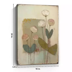 Blushcup Floral Encaustic Canvas Art Print