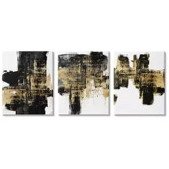 Bold Brushstrokes Canvas Art Print, Set of 3