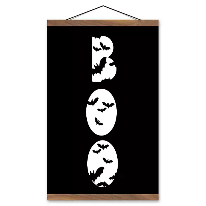 Boo Bats Hanging Halloween Wall Art