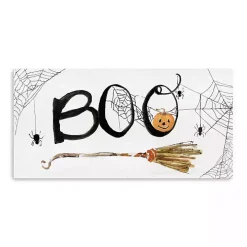 Boo Broomstick Canvas Art Print