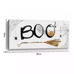 Boo Broomstick Canvas Art Print