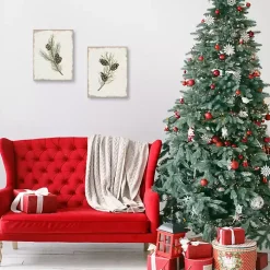 Botanical Pine Spruce Canvas Art Prints, Set of 2