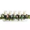 Boxwood and Easter Eggs LED Candle Centerpiece