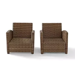 Bren Brown 2-pc. Chair Set with Sunbrella Cushions