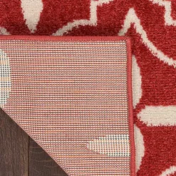 Brick & Ivory Quatrefoil Indoor/Outdoor Rug, 4x6