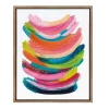 Bright Abstract Framed Canvas Art Print