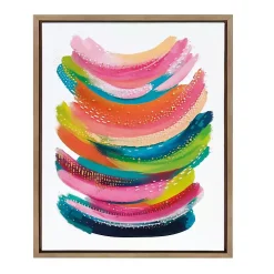 Bright Abstract Framed Canvas Art Print