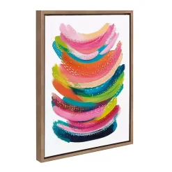 Bright Abstract Framed Canvas Art Print