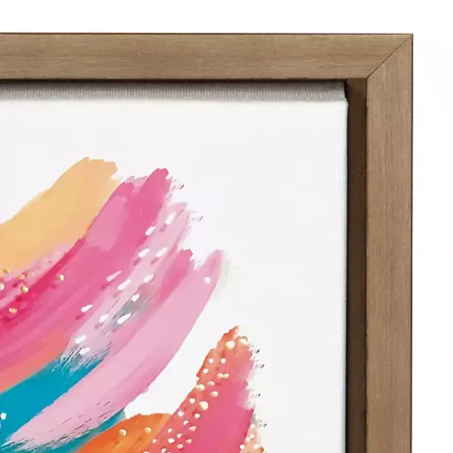 Bright Abstract Framed Canvas Art Print