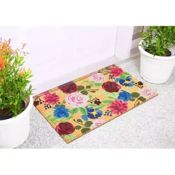 Bright Boho Flowers Doormat