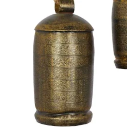Bronze Metal Hanging Bells, Set of 3