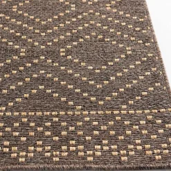 Brown Adelaide Diamond Outdoor Area Rug, 5x7