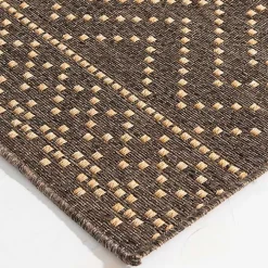 Brown Adelaide Diamond Outdoor Area Rug, 5x7