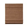 Brown Bamboo Light Filtering Roman Shade, 29 in.
