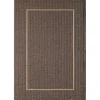 Brown Bordered Outdoor Area Rug, 7x9