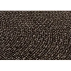 Brown Bordered Outdoor Area Rug, 6x9