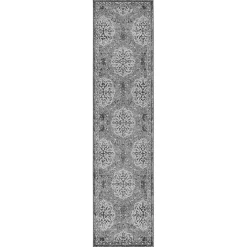 Brown Bordered Pattern Runner, 2x10