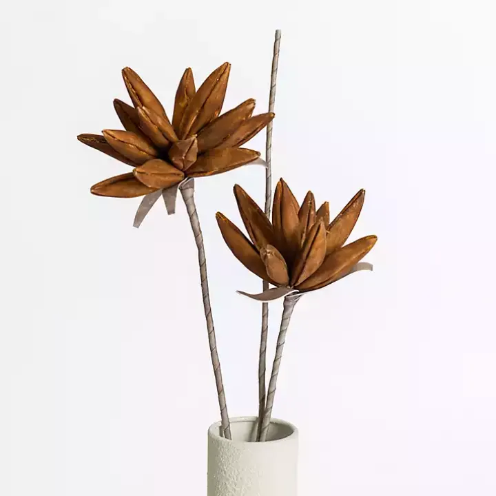 Brown Foam Flower Spray