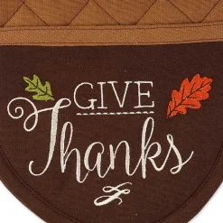 Brown Give Thanks 3-pc. Potholder & Towel Set