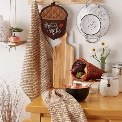 Brown Give Thanks 3-pc. Potholder & Towel Set