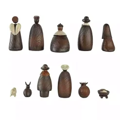 Brown Stone Christmas Nativity 11-pc. Set