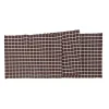 Brown Windowpane Plaid Table Runner