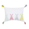 Bunny Bums Tassel Easter Throw Pillow