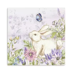 Bunny Butterfly Trail II Canvas Art Print