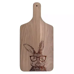 Bunny Glasses Walnut Cutting Board