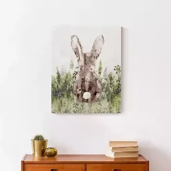 Bunny in Grass Canvas Art Print