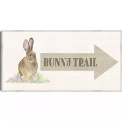 Bunny Trail Arrow Easter Canvas Wall Art