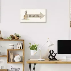 Bunny Trail Arrow Easter Canvas Wall Art